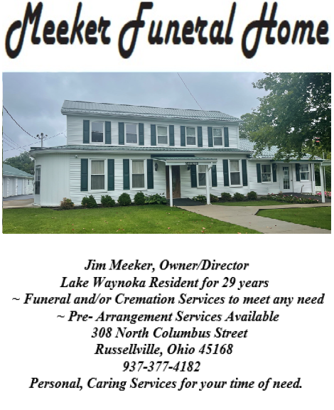 Meeker Funeral Home Advertisement